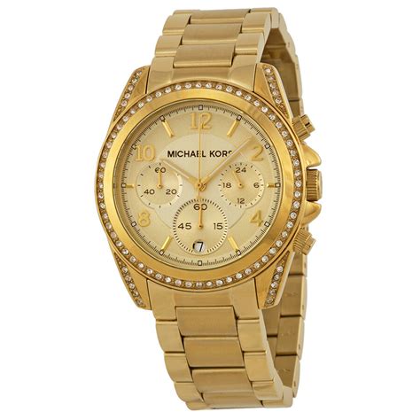 michael kors mk5166 gold|Michael Kors golden blair glitz.